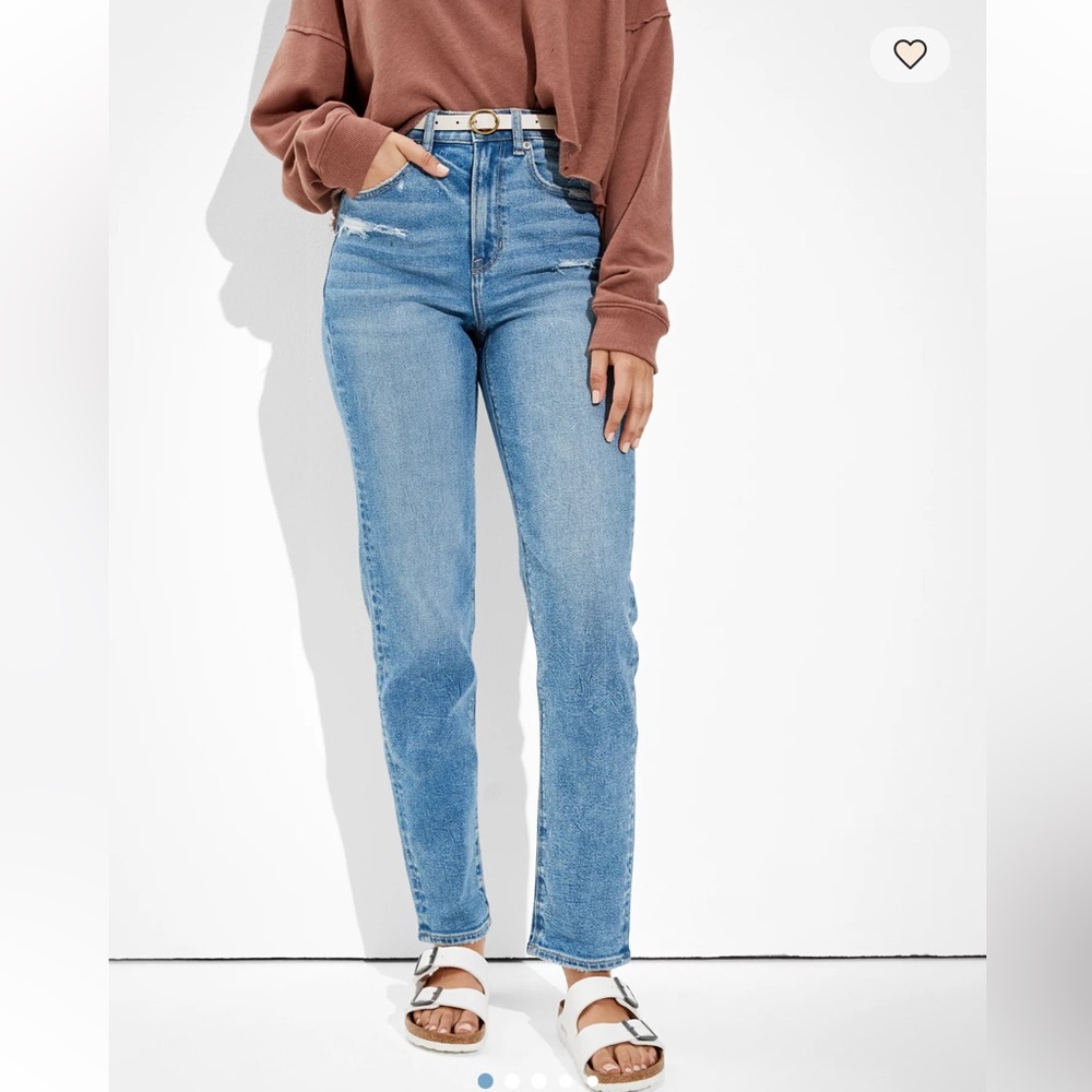 American Eagle Outfitters AE Stretch Mom Straight Jean